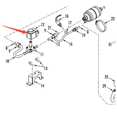 Термо Кинг RV200 Оригинальная обогревательная катушка соленоидного клапана Модель 415047 12V 415051 24V