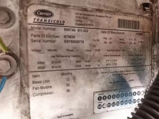 69NT40-511-323 Трансформатор Carrier, бывшие в употреблении, комплектующие для холодильного оборудования