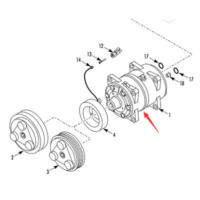 Оригинальная компрессорная сборка 1021118IRM для Thermo King RV200