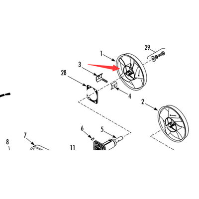 Модель 781307/781306 Thermo King T-880Pro оригинальная лопатка вентилятора испарителя, цвет белый/черный