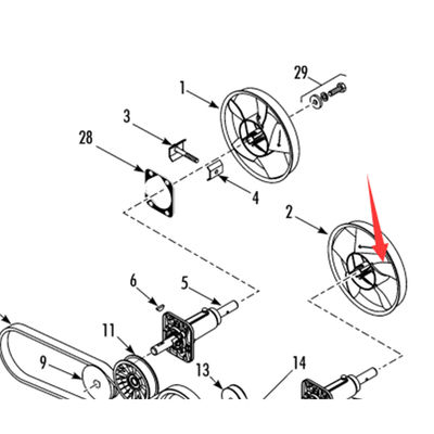 Модель 781307/781306 Thermo King T-880Pro оригинальная лопатка вентилятора испарителя, цвет белый/черный