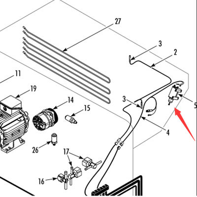 442823 Оригинальный мотор заслонки оттаивания Thermo King T-880Pro