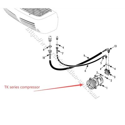 THERMO KING оригинальный компрессор TK15 TK16 TK21 TK31 без масла внутри доступен для воздушного экспресса для транспортного холодильного агрегата
