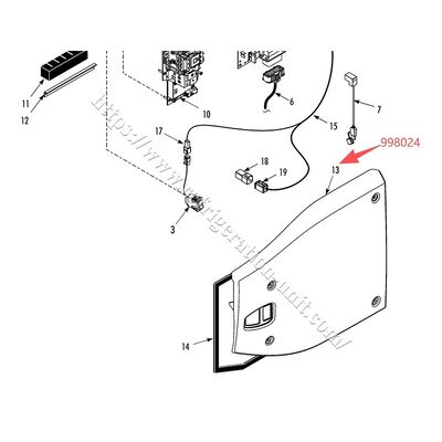 998024 THERMO KING охлаждающий блок боковой крышки двигателя доступны для T-600/800/1000M T-680/780/880/1080E/Pro крышки запасных частей