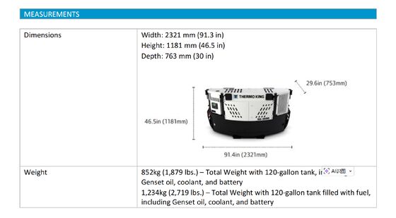 SG3500 THERMO КИНГ дизельный двигатель морской генератор контейнер холодильный блок электроснабжение замечательная топливная эффективность изготовлена на заводе в Китае